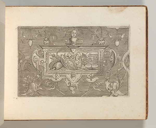 Targhe ed altri ornati di varie e capricciose invenzioni (Cartouches and other ornaments of various and capricious invention, page 3), by Jacob Floris