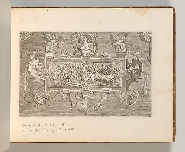 Targhe ed altri ornati di varie e capricciose invenzioni (Cartouches and other ornaments of various and capricious invention, page 5), by Jacob Floris