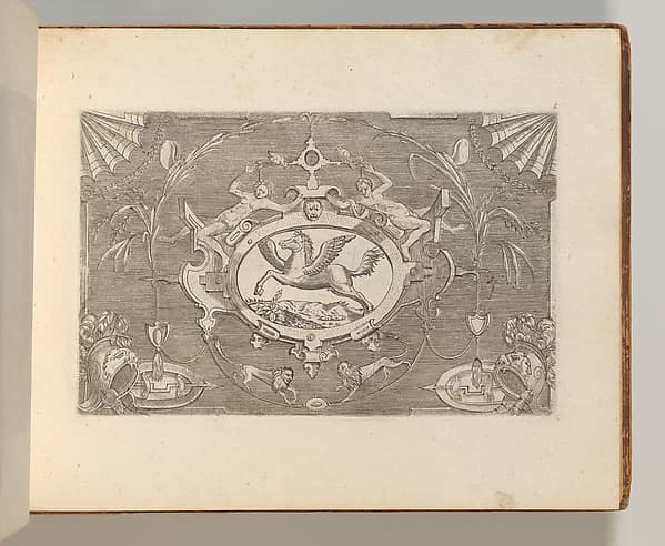 Targhe ed altri ornati di varie e capricciose invenzioni (Cartouches and other ornaments of various and capricious invention, page 6), by Jacob Floris