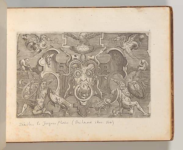 Targhe ed altri ornati di varie e capricciose invenzioni (Cartouches and other ornaments of various and capricious invention, page 11), by Jacob Floris