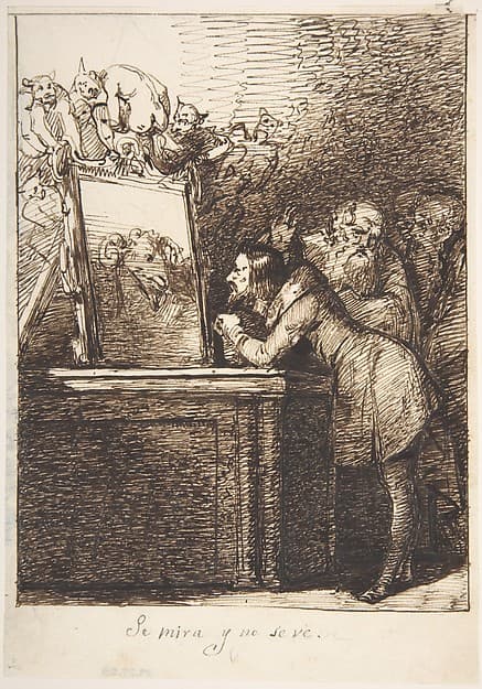 He Looks and Doesn't Recognize Himself (Se mira y no se ve), by Leonardo Alenza y Nieto