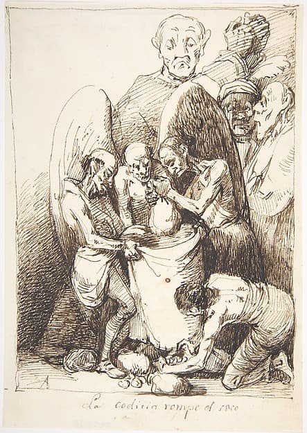 Greed Breaks the Bag (La codicia rompe el saco), by Leonardo Alenza y Nieto