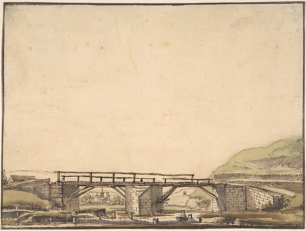 Landscape with Bridge, by Anthonie van Borssom