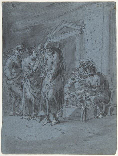 St. Peter Recognized by a Servant Girl, by Leonaert Bramer