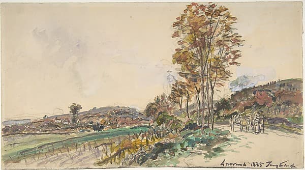 Road near La Côte-Saint-André, by Johan Barthold Jongkind
