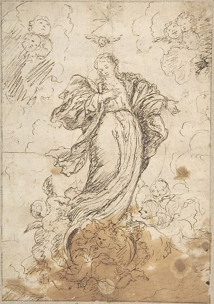 Virgin of the Immaculate Conception, by Anonymous, Spanish, School of Seville, 17th century