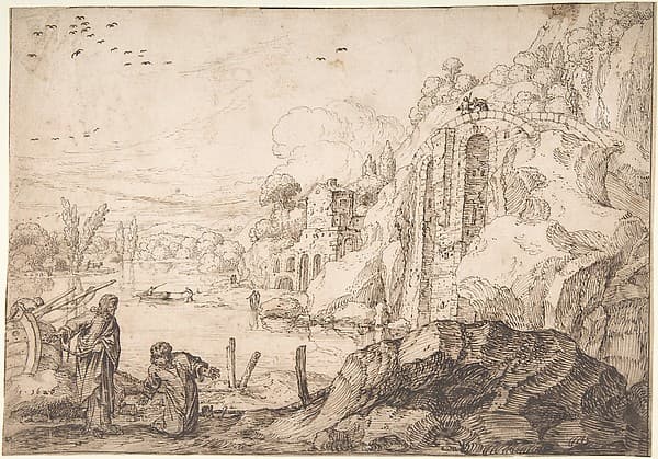 Landscape with the Calling of St. Peter, by Jacob Pynas