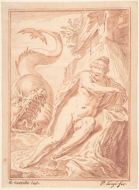 Andromeda, after Agostino Carracci, by Pieter Tanjé