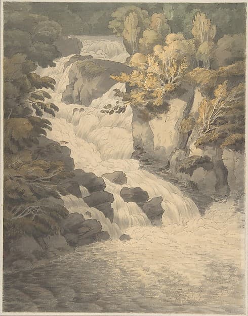 Cascade of the Aray at Inveraray (Scotland), by John White Abbott