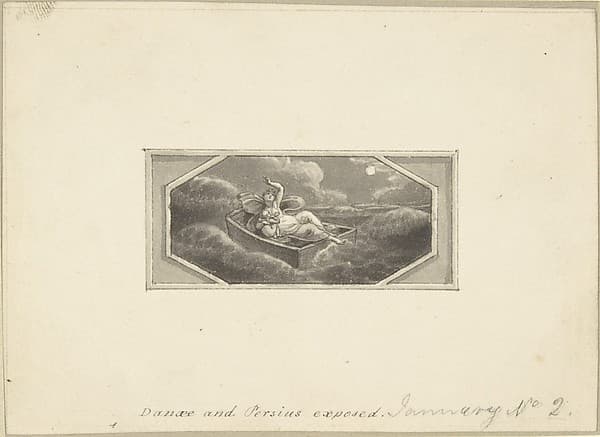 Danae and Perseus Exposed, by Edward Francis Burney