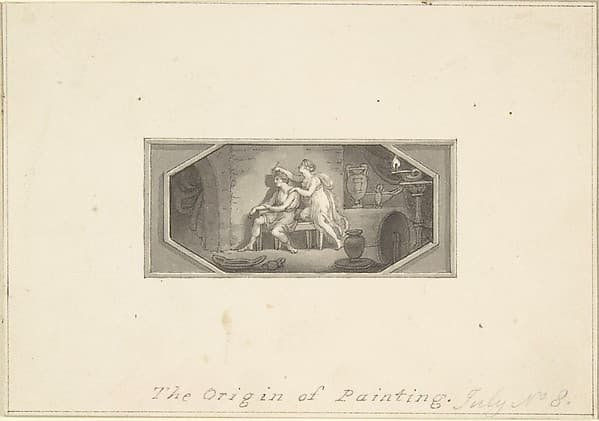 The Origin of Painting, by Edward Francis Burney