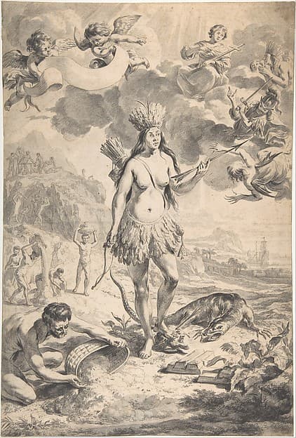 Allegory of America, by Nicolaes Berchem