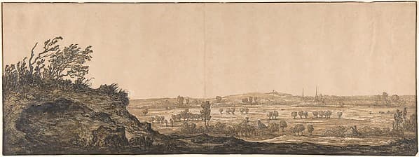 View of Calcar on the Lower Rhine near Cleves, by Aelbert Cuyp
