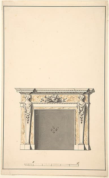 Design for a Fireplace, by Sir Henry Cheere