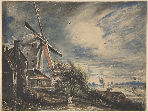 A Mill Near Colchester, by John Constable
