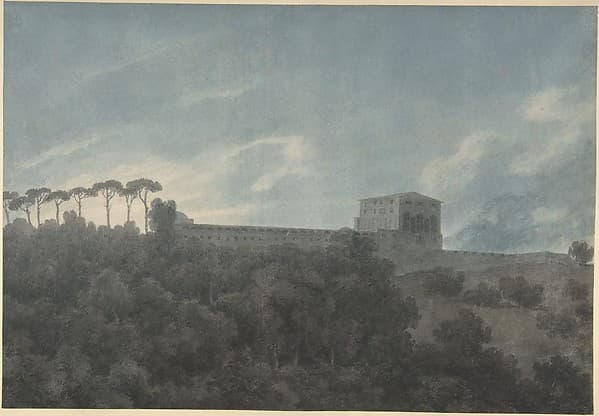 View of the Villa Lante on the Janiculum in Rome, by John Robert Cozens