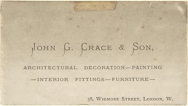 Business Card, by John Gregory Crace