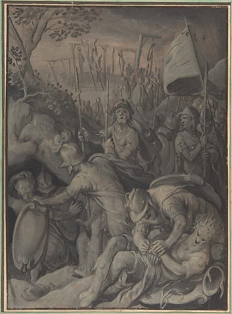 Execution of the Five Kings of the Amorites, by Joachim Beuckelaer