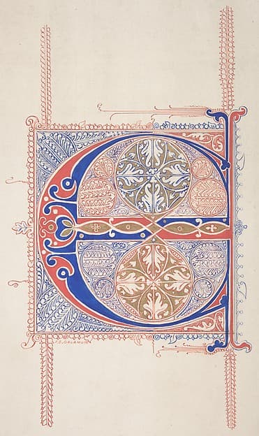 Illuminated Initial "C", by Freeman Gage Delamotte