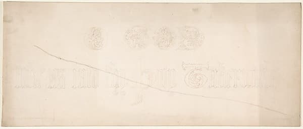 Inscription in Gothic Letters, by Freeman Gage Delamotte