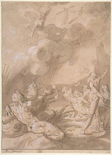 Juno Appearing to Sea Gods, by Cornelis Cornelisz van Haarlem