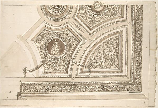 Design for a Ceiling Decoration, by Giocondo (Giuseppe) Albertolli