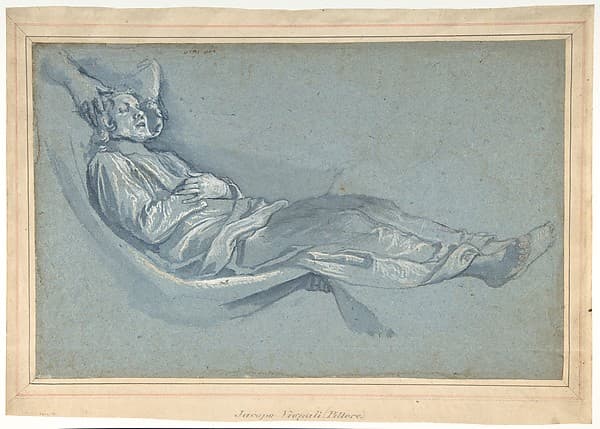 Study for a Male Figure Lowered into a Grave (recto); Kneeling Female Figure in Profile to Left (verso), by Cigoli (Ludovico Cardi)