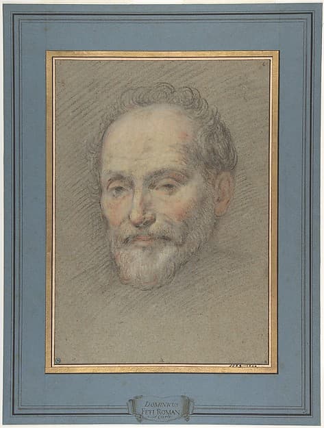 Head of a Bearded Man, by Domenico Fetti