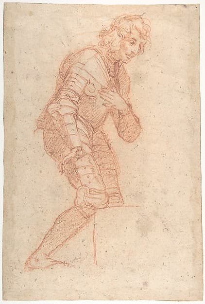 Kneeling Youth in Armour, by Baldassarre Franceschini (il Volterrano)
