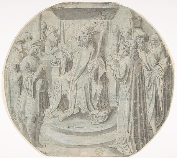 King Ahasuerus in Council, by Pseudo-Aert Ortkens