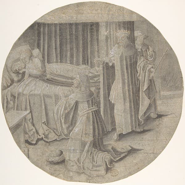 Haman begs Esther for his Life, by Pseudo-Aert Ortkens