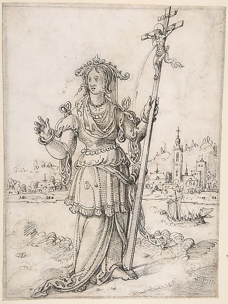 Allegorical Figure (Faith?), by Pieter Cornelisz Kunst