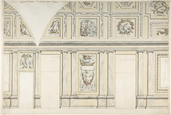 Design for the Interior of a Gallery of a Palace, by Leonardo Marini
