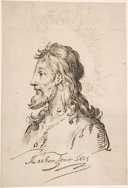 Head of Christ, by Jacob Matham
