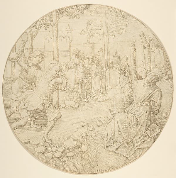The Stoning of the Elders, by Pseudo-Aert Ortkens