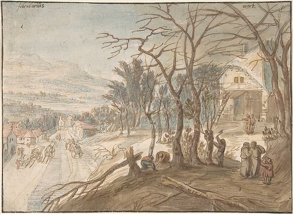 Allegory of the Months February and March, by Joos de Momper the Younger