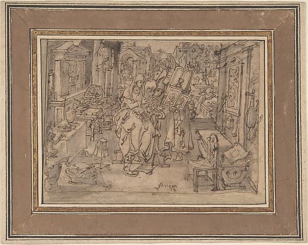 Vanitas, by Jan van der Straet, called Stradanus