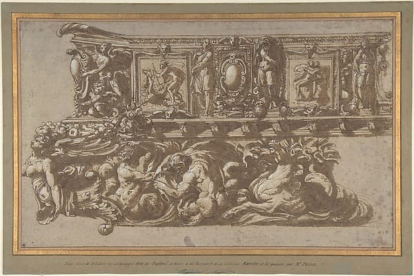Design for a Festival Float or Barge, by Perino del Vaga (Pietro Buonaccorsi)