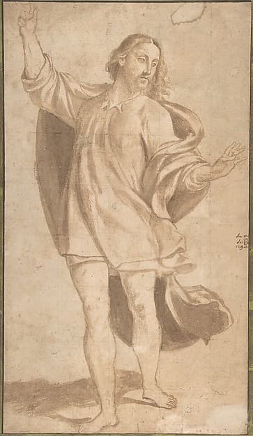 Standing Figure of Christ with Arms Upraised, by Giovanni Antonio da Pordenone (Giovanni Antonio de Sacchis)