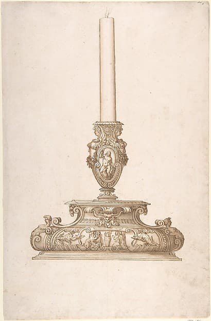 Design for a Candlestick, by Ottavio Strada