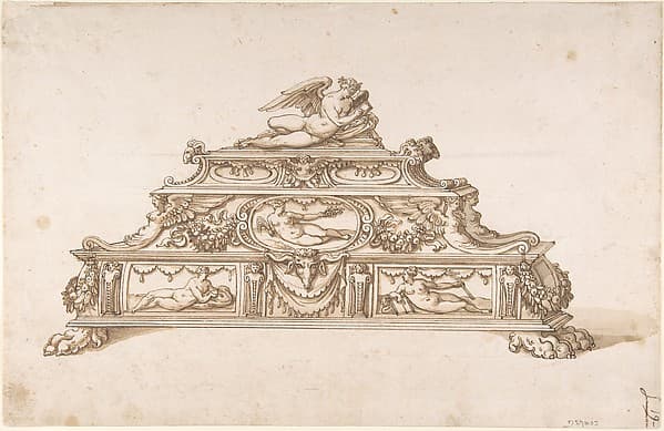 Design for an Inkstand, by Ottavio Strada