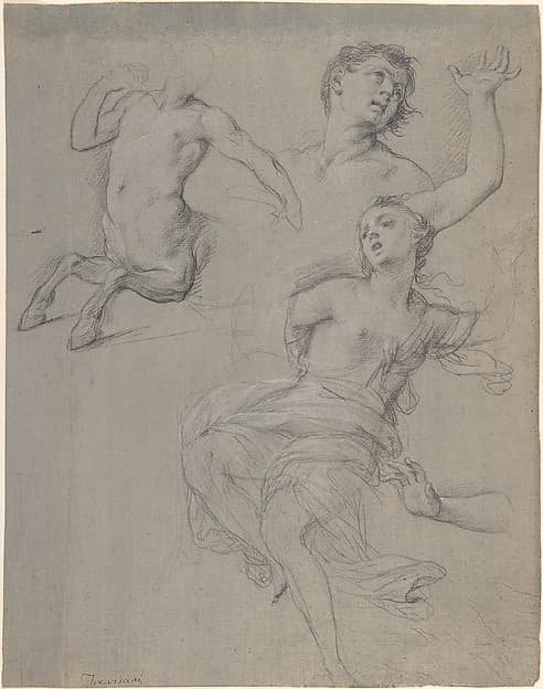 Studies for the Figure of a Centaur and a Nymph, by Francesco Trevisani