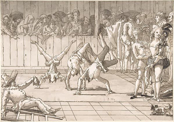 Scene of Contemporary Life: The Acrobats, by Giovanni Domenico Tiepolo