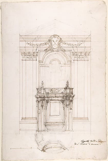 Project for a Chapel in the Church of San Ciriaco, Ancona, by Luigi Vanvitelli