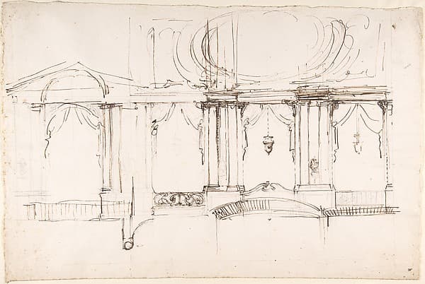 Design for a Theater Interior, by Luigi Vanvitelli