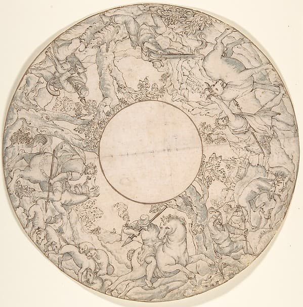 Hunting Scene, by Anonymous, Netherlandish, 16th century