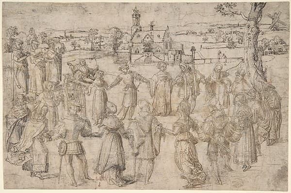 A Country Dance, by Anonymous, Netherlandish, 16th century