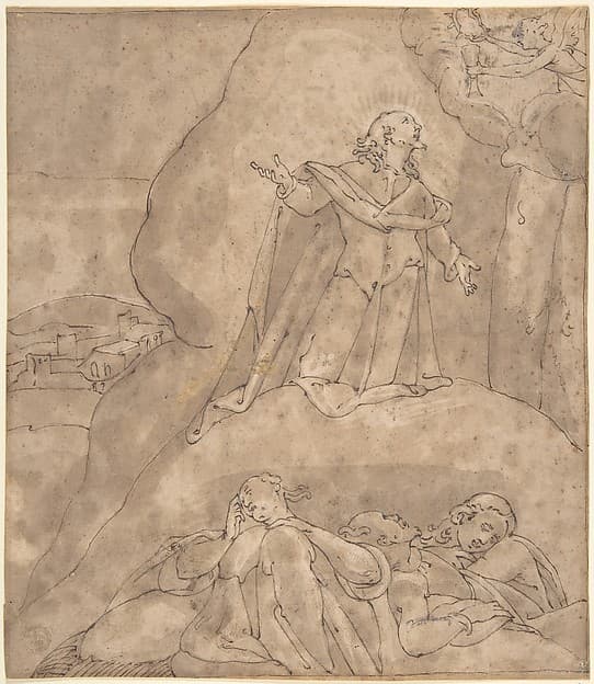 The Agony in the Garden, by Anonymous, Italian, 16th century