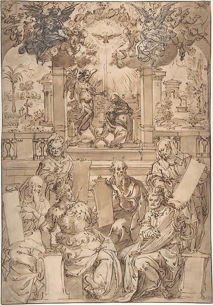 The Six Prophets of the Coming of Christ, by Jan van der Straet, called Stradanus