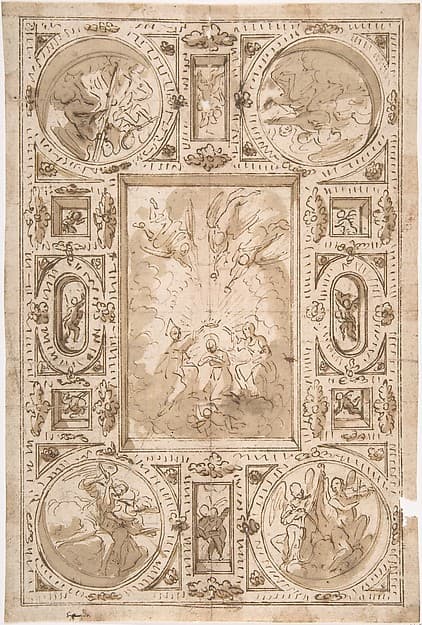 Ceiling, by Anonymous, Italian, 17th century